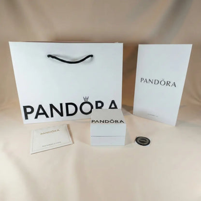 Pandora Privjesak Murano Staklo s Prelijevajućim i Prozirnim Srcima (Srebro 925)