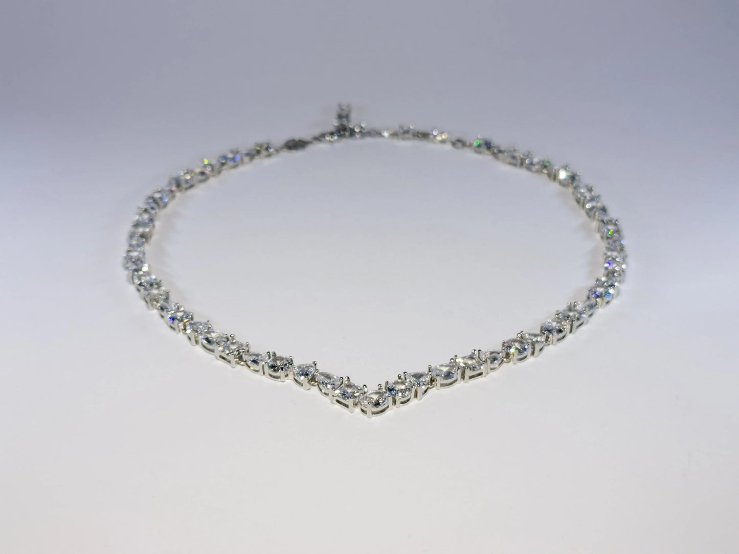 Swarovski Mesmera Ogrlica (Rhodium Plated, Mixed-Cut Zirconia)
