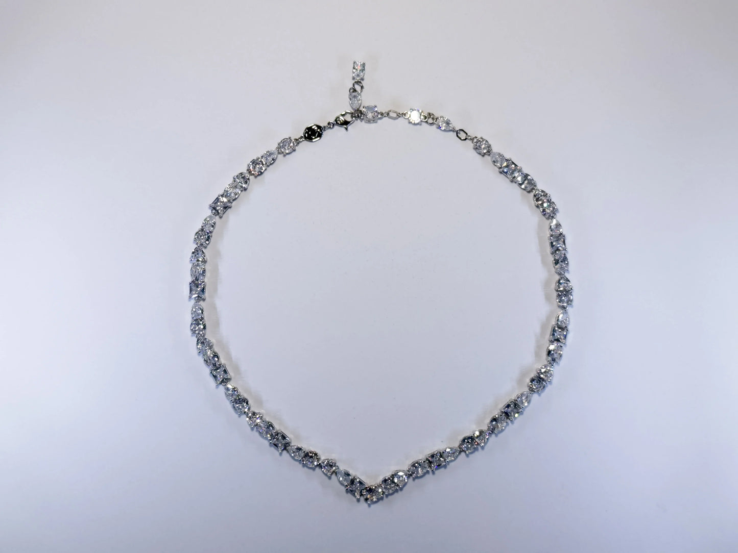 Swarovski Mesmera Ogrlica (Rhodium Plated, Mixed-Cut Zirconia)