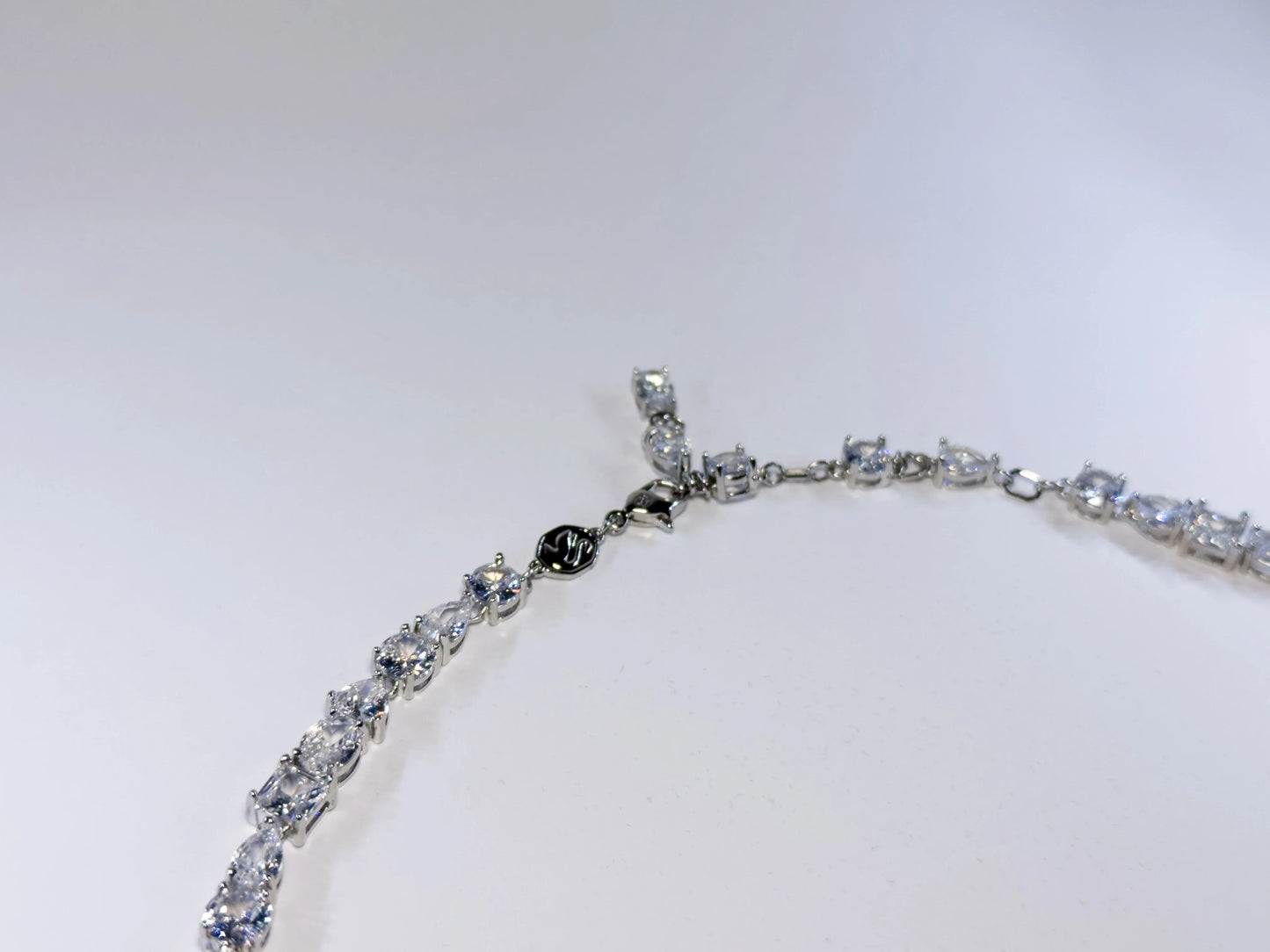 Swarovski Mesmera Ogrlica (Rhodium Plated, Mixed-Cut Zirconia)