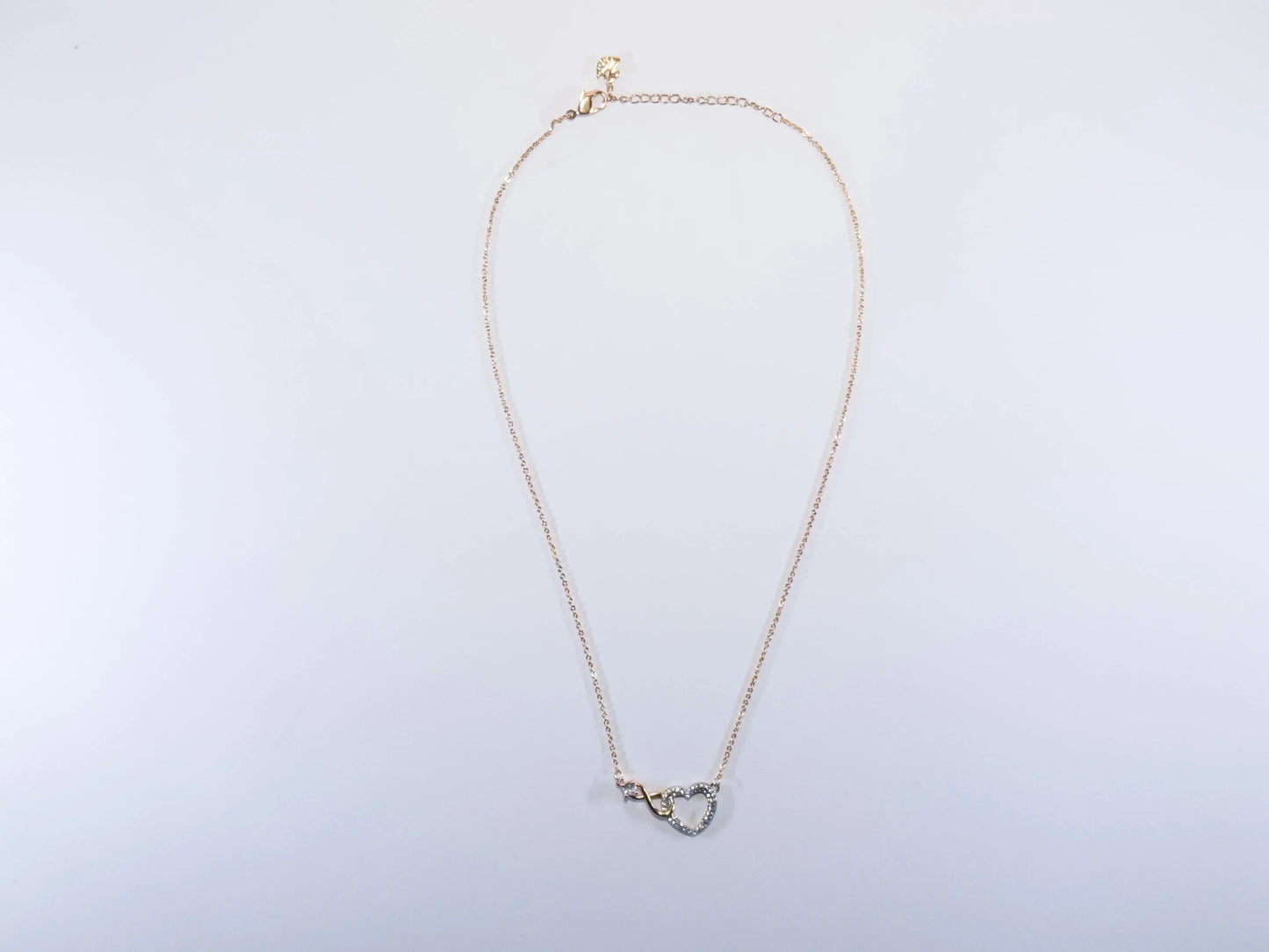 Swarovski Infinity & Heart Ogrlica (Mixed Metal Finish, Zirconia)