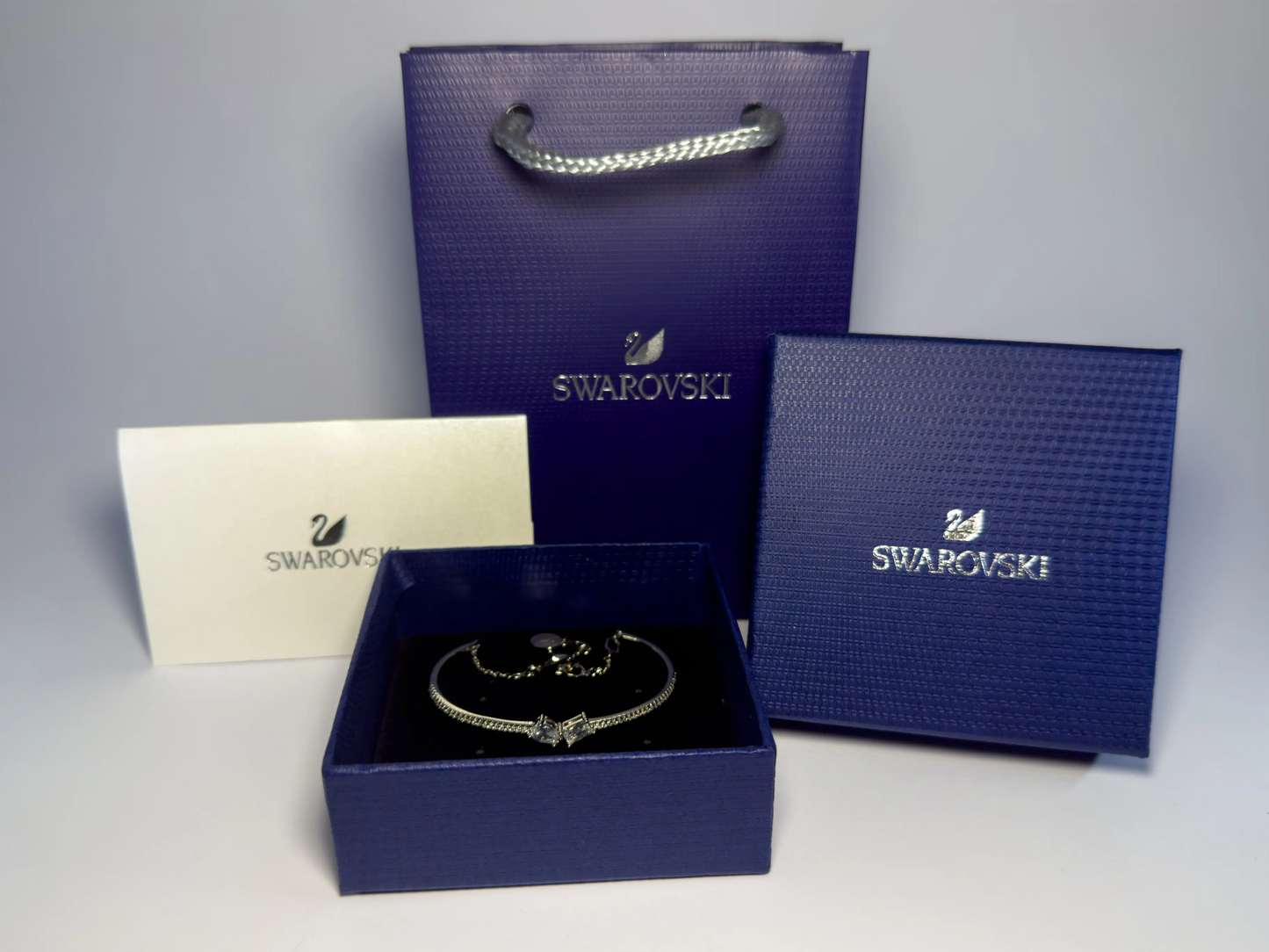 Swarovski  “Mesmera Moi et Toi” Bangle Narukvica (Rhodium Plated, Zirconia)