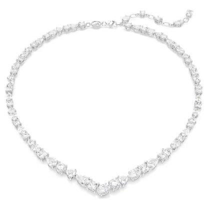Swarovski Mesmera Ogrlica (Rhodium Plated, Mixed-Cut Zirconia)