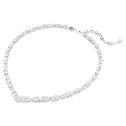 Swarovski Mesmera Ogrlica (Rhodium Plated, Mixed-Cut Zirconia)